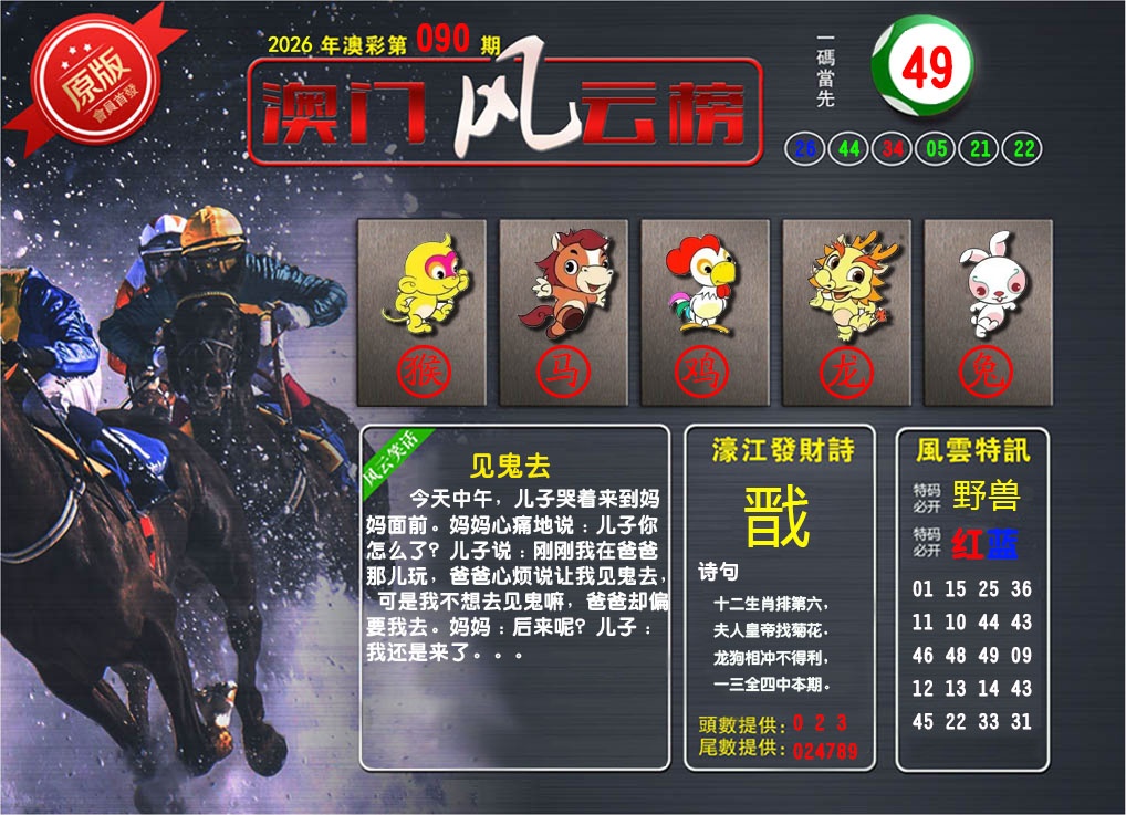 090期澳门风云榜[图]